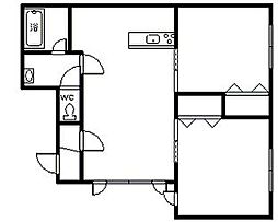 コンドル 2LDKの間取図画像
