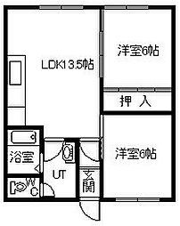 セトル317 2LDKの間取図画像