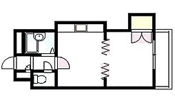 エンドレス519 1DKの間取図画像