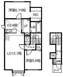 滝川東町1新築MS C 1LDKの間取図画像