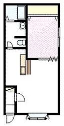 ルピナス412 1LDKの間取図画像