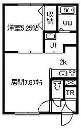 フォレスト31 1LDKの間取図画像