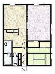 ファミール川端A 3LDKの間取図画像