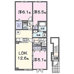 アウル フォレスト 3LDKの間取図画像