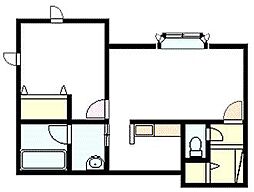 ディヴェール.1 1LDKの間取図画像