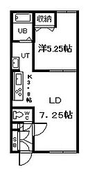スプリングエンジェル2 1LDKの間取図画像