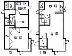 デュラメゾン 1LDKの間取図画像
