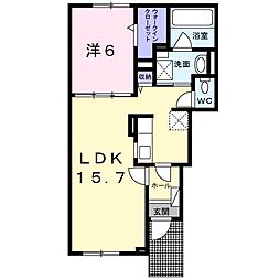 サンリット 1LDKの間取図画像