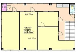 中島ビル 1Kの間取図画像