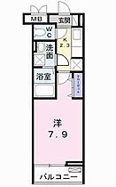 プロスペリテII 203 ｜ 兵庫県加古川市平岡町新在家1376-1（賃貸アパート1K・2階・26.15㎡） その2