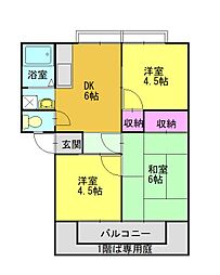 間取図画像 3DK