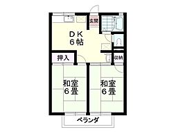 間取図画像 2DK
