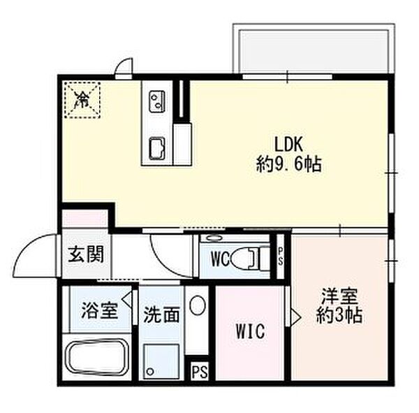 メゾンクラージュ ｜兵庫県神戸市北区谷上西町(賃貸アパート1LDK・2階・32.77㎡)の写真 その2