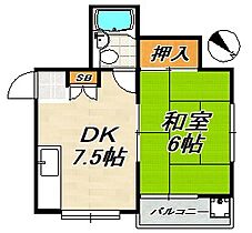 第一ハイツ  ｜ 兵庫県神戸市長田区檜川町１丁目（賃貸アパート1DK・2階・28.00㎡） その2