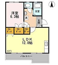 ロイヤルマンション2号棟  ｜ 兵庫県神戸市北区泉台７丁目（賃貸マンション1LDK・1階・45.00㎡） その2