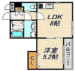 Lapis 1LDKの間取図画像