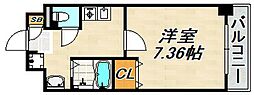 ピア 1Kの間取図画像