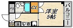ポコアポコ須磨板宿 1Kの間取図画像