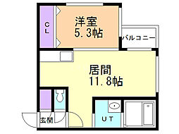 Aston.M 1LDKの間取図画像