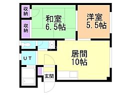 セントラルマンション 2LDKの間取図画像