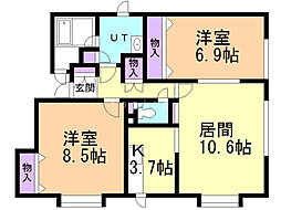 カーサ・プラタナ 2階