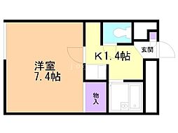 間取図画像 1K