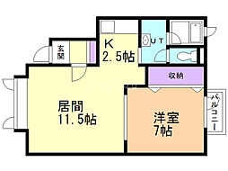 間取図画像 1LDK