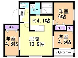 間取図画像 3LDK