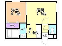 間取図画像 1LDK
