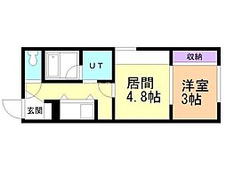 メニーズコート創成タウンC 1階