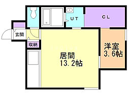 クロノス 1LDKの間取図画像