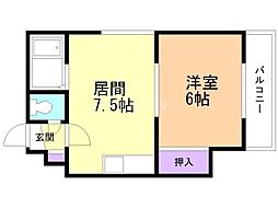 間取図画像 1DK