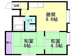 間取図画像 2LDK