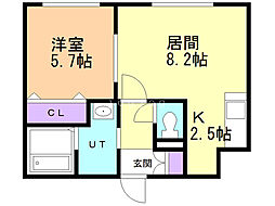 間取図画像 1LDK