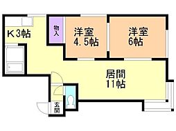 間取図画像 2LDK