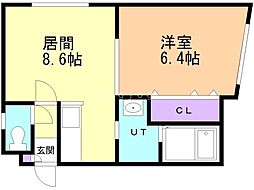 間取図画像 1LDK