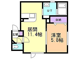 STELLA4 1LDKの間取図画像