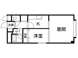 メゾン23 1LDKの間取図画像