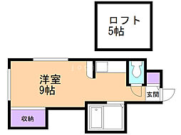 アクイール元町 ワンルームの間取図画像