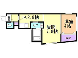 間取図画像 1LDK