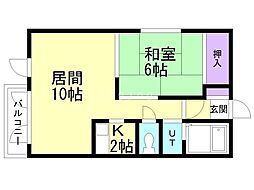 間取図画像 1LDK