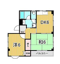 間取図画像 2DK