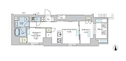 Brillia ist 浅草 1SLDKの間取図画像