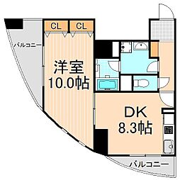 サンハイツ浅草 1LDKの間取図画像