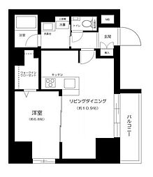 CREVISTA元浅草 1LDKの間取図画像
