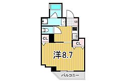 Axis Flow 1Kの間取図画像