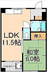 カーサグランデタマキ 1LDKの間取図画像