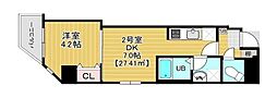 墨田区石原4丁目マンション 1DKの間取図画像