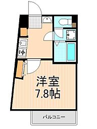 ジュネスHK 1Kの間取図画像