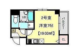 プランドール錦糸町 ワンルームの間取図画像